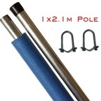 Trampoline Enclosure Pole - 2.1m (28mm wide)