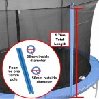 Trampoline Pole Foam Sleeve for 38mm pole (Blue)