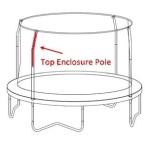 JumpKing Top Enclosure pole (38mm)