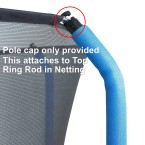 Pole Cap for 1.5 Inch Pole G shape