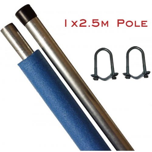 Trampoline Enclosure Pole 2.5m (28mm wide)