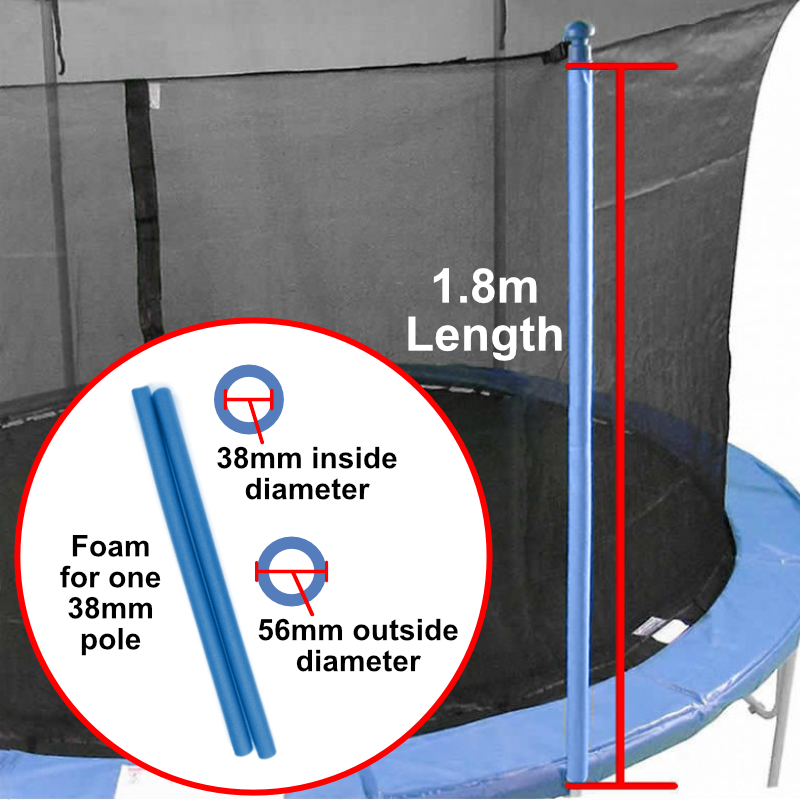 Trampoline Pole Covers Padding 40CM Foam Tubing Protective Trampoline Pole Foam Sleeves Blue Apofly 12PCS Trampoline Poles Cover Trampoline Foam Pole Covers 