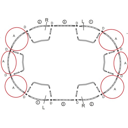 Thorpe Frame Section A for 10 x 15 Oval