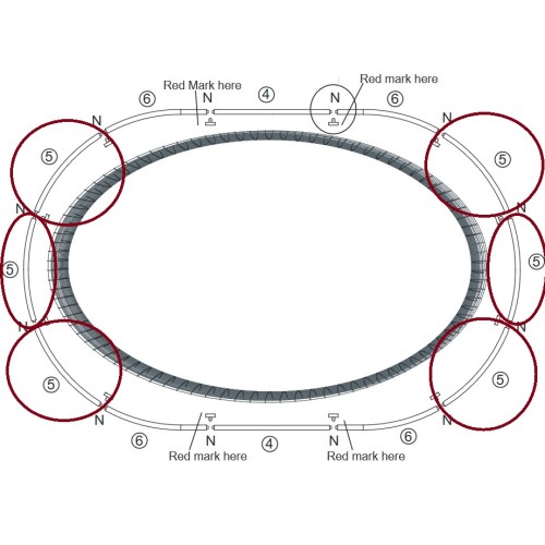 Thorpe Top Ring Section 5 for 15 x 10 foot Oval