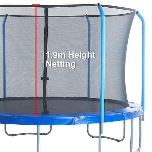 12 ft Trampoline Safety Net - Higher type 1.9m ( for 10 or 5 Curved Pole trampoline )