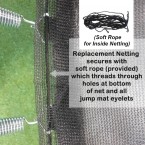 12 Ft Trampoline Netting (inside type for 4 or 8 straight poles)